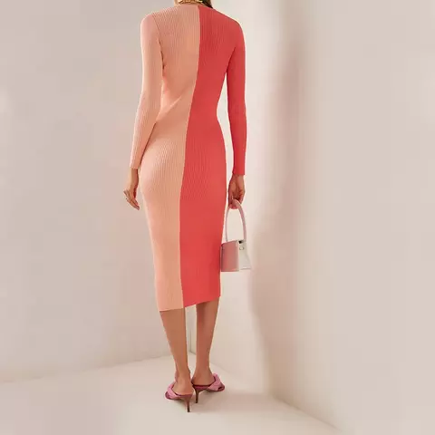 Coral Me Out Knit Dress