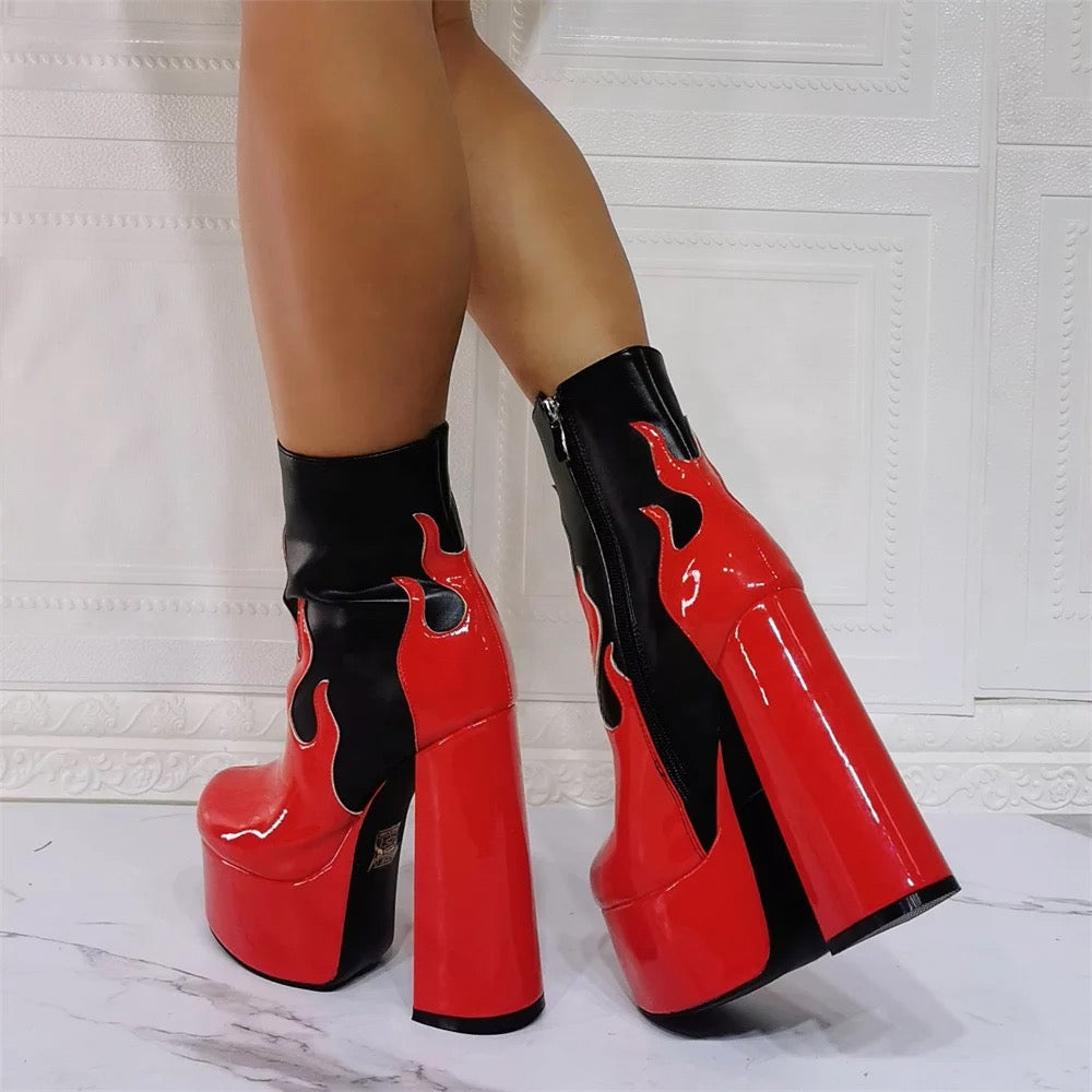 Flaming Desire Booties