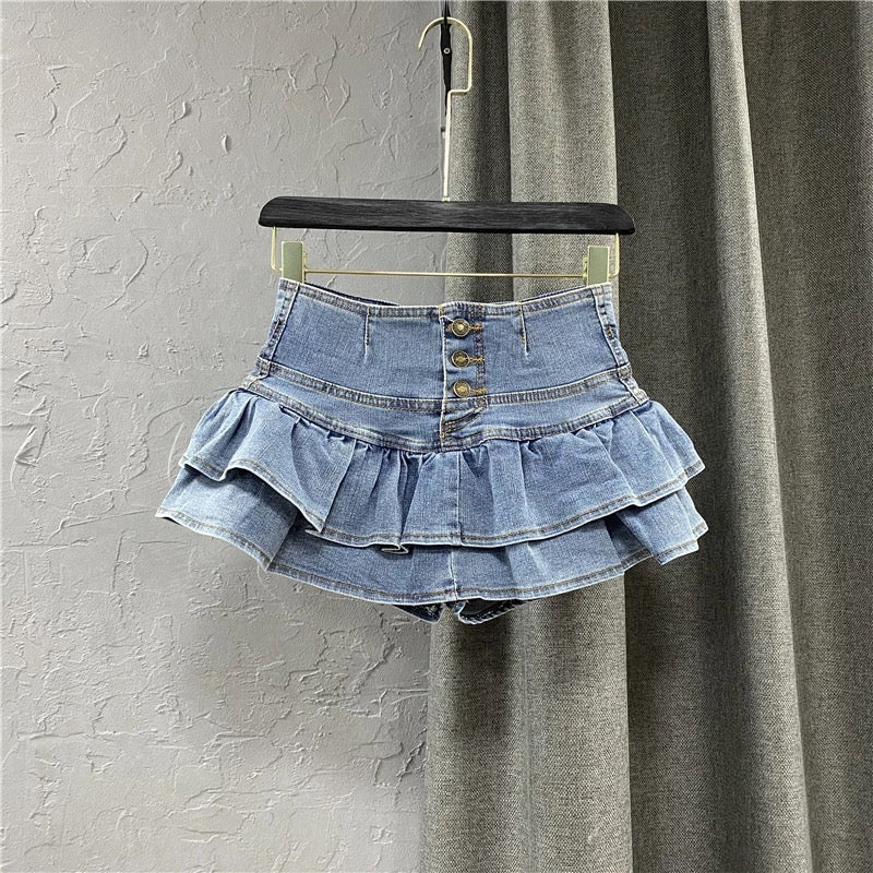 Oopsie Daisy Ruffle Shorts