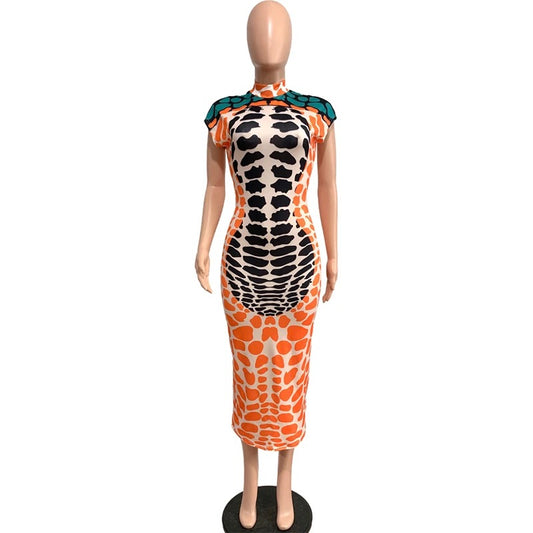 She’s Tribal Midi Dress