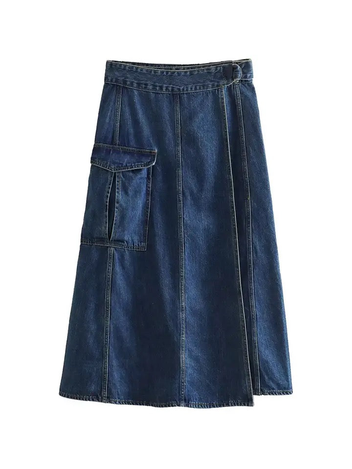 Xaya  Cargo Maxi Skirt