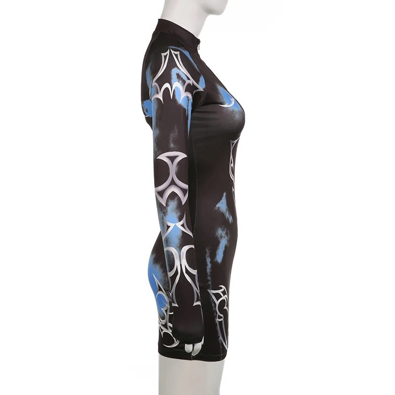 Blazing Thunder Mini Dress