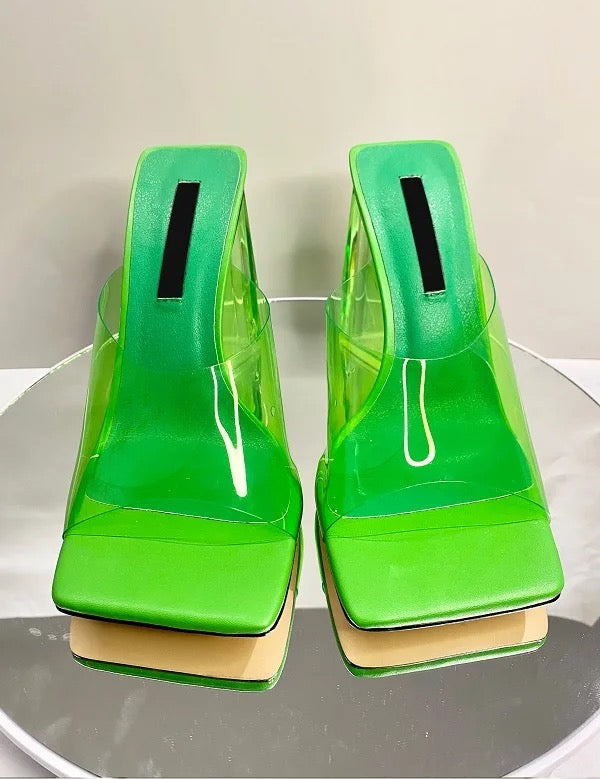 Relly Lucite Mules