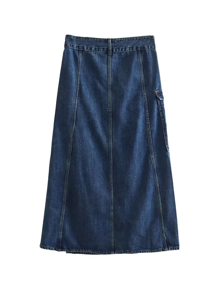 Xaya  Cargo Maxi Skirt