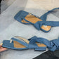 Denim Dreams Wrap Sandal