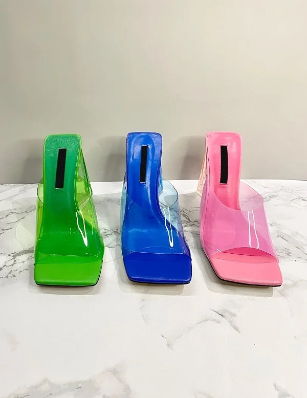 Relly Lucite Mules