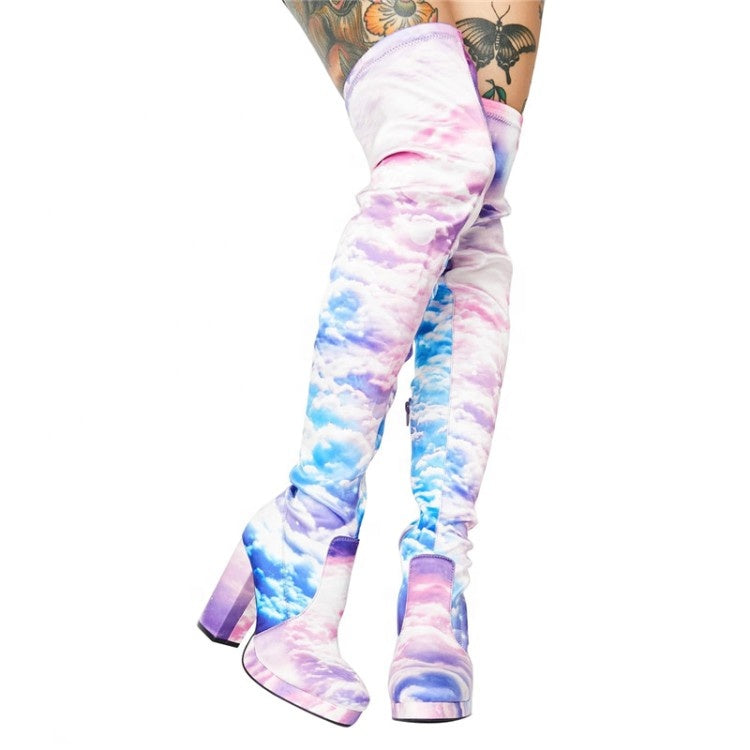 "Skys the Limit" thigh high boot