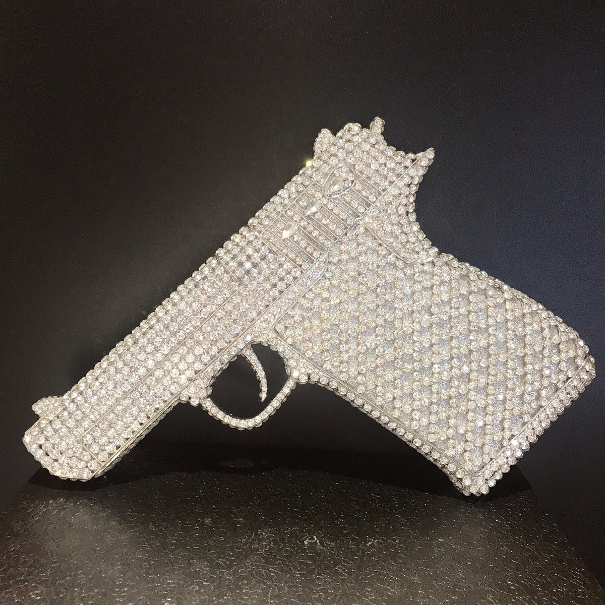 "Stay Strapped" Iced Out Gun Crossbody