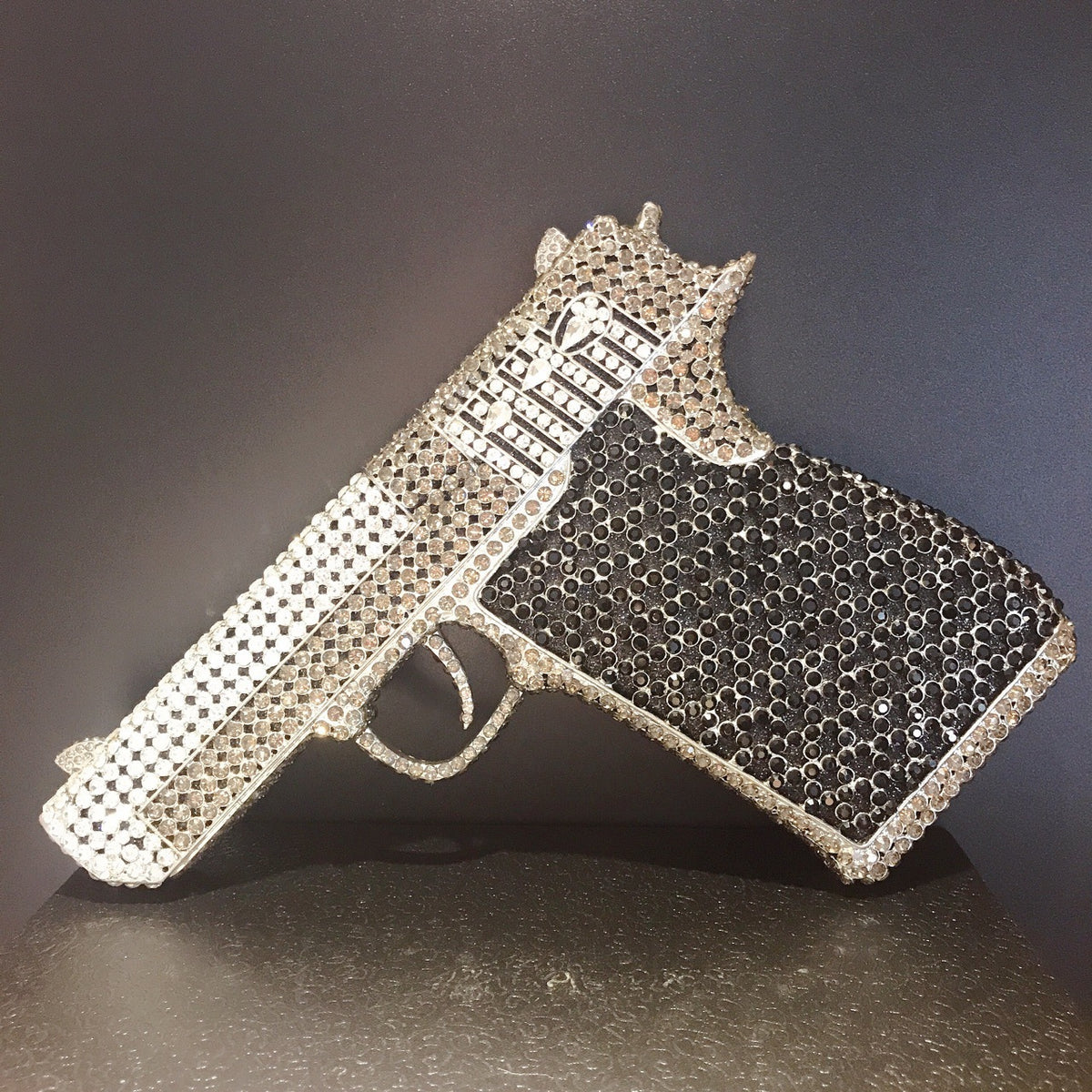 "Stay Strapped" Iced Out Gun Crossbody