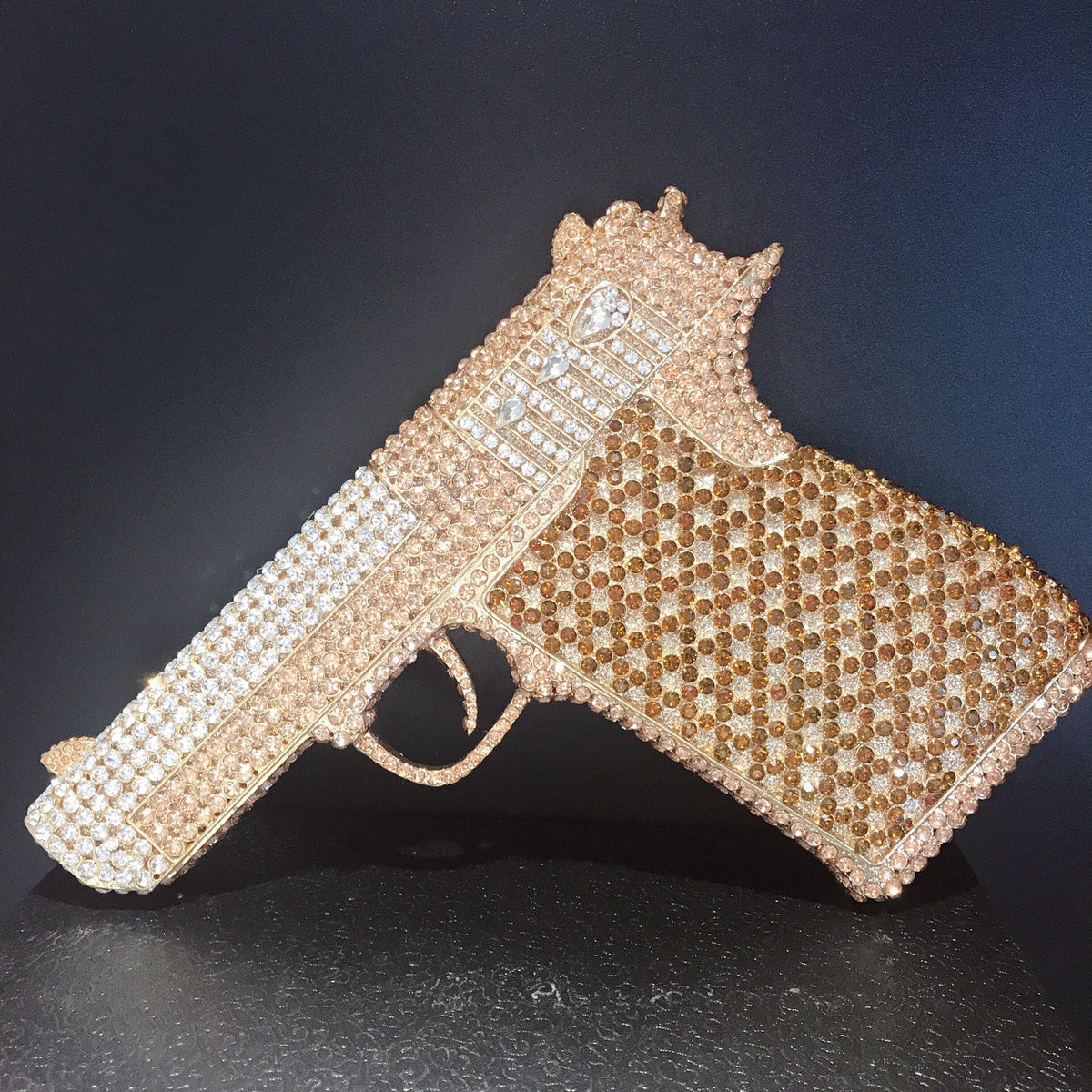 "Stay Strapped" Iced Out Gun Crossbody