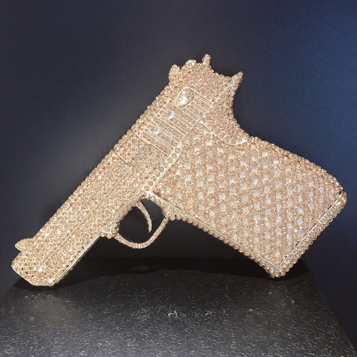 "Stay Strapped" Iced Out Gun Crossbody