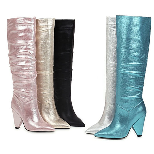 "Stardust" Metallic Boots