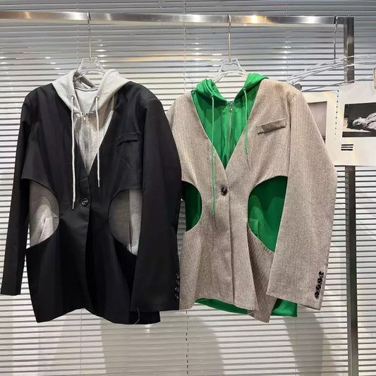 He/She Hoodie Blazer