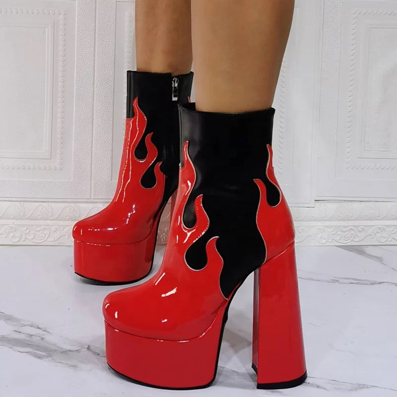 Flaming Desire Booties