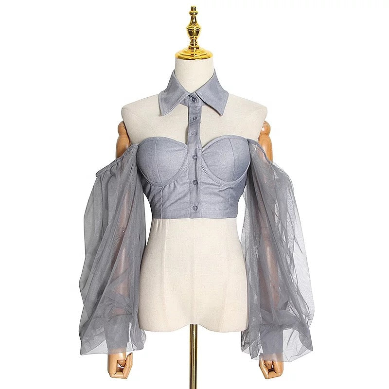 Night in LA crop top