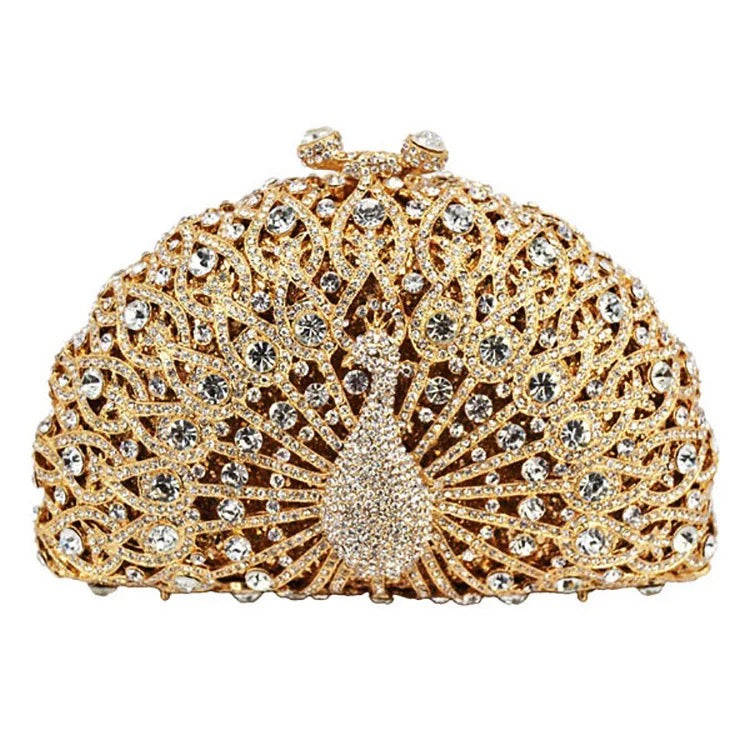 Here Little Peacock Clutch