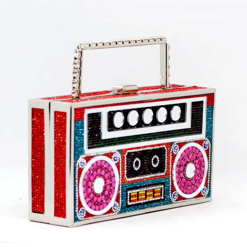 Boom Box Bling Purse