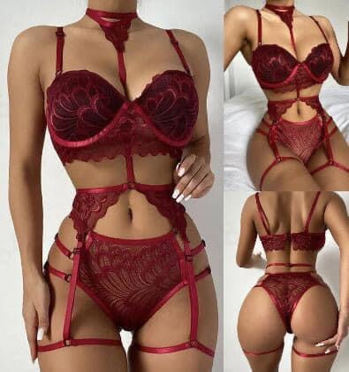 Julissa 3 piece lingerie set