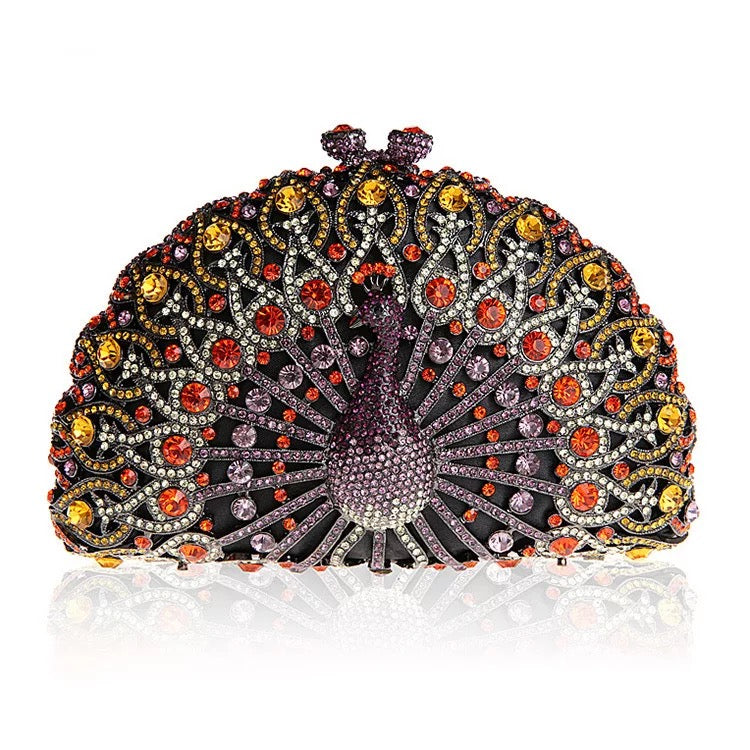 Here Little Peacock Clutch