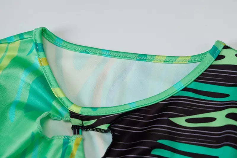 Slime Time Midi Dress