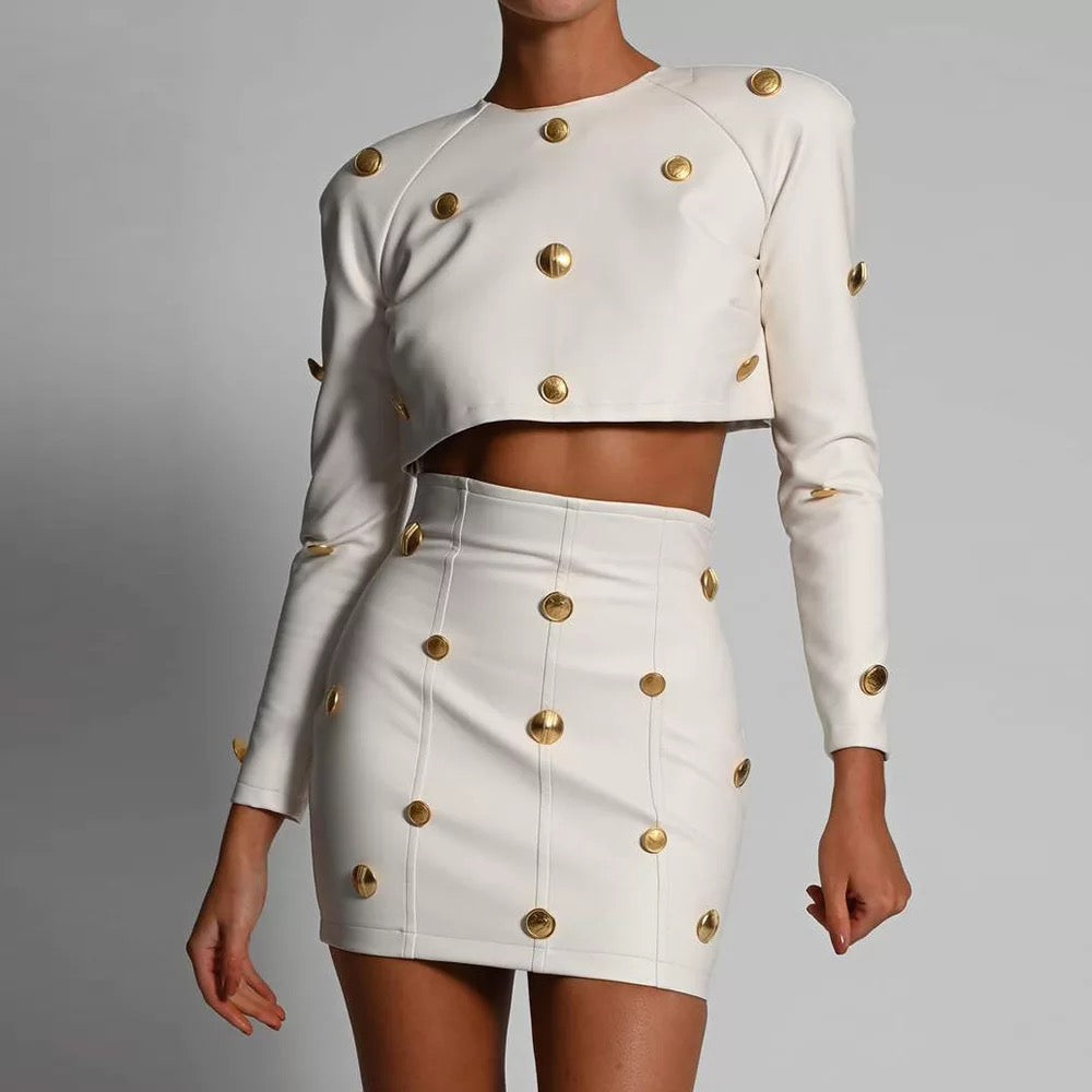 Cardi Skirt Set