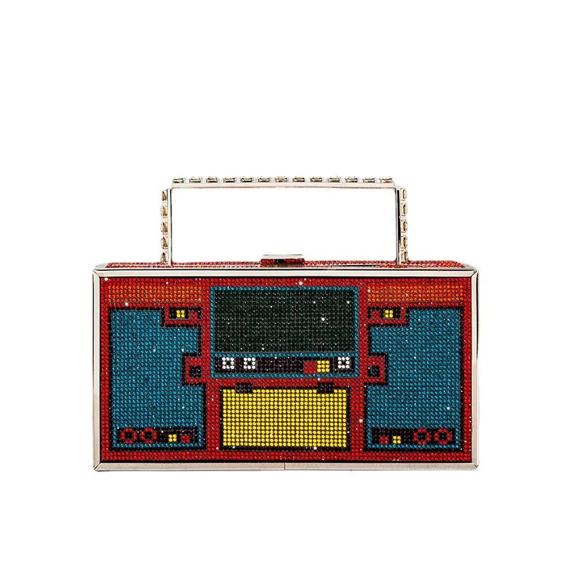 Boom Box Bling Purse