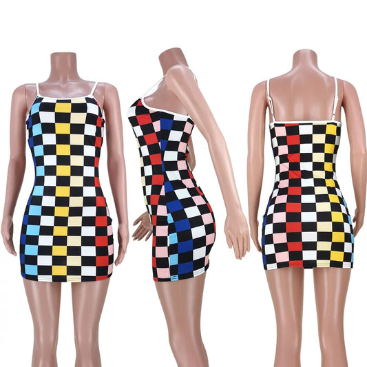 Check Mate Mini Dress