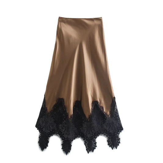 Giselle Satin Maxi Skirt