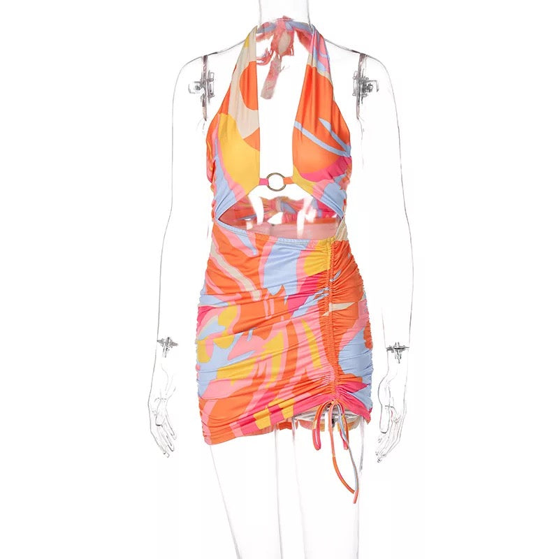 Groovey Behavior halter dress