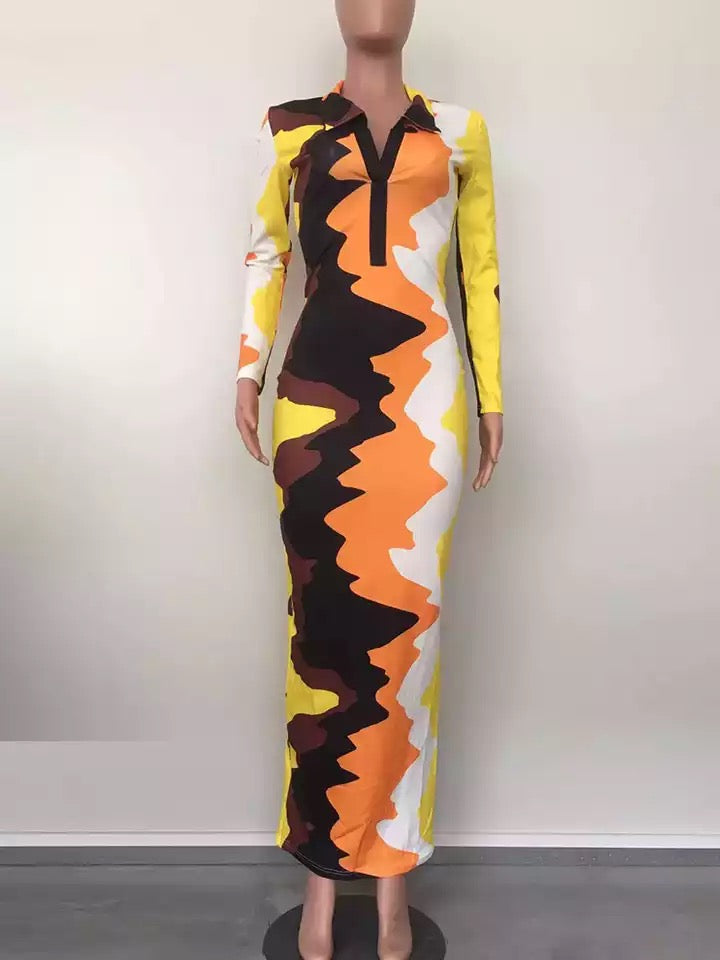 Sunset Bodycon Dress