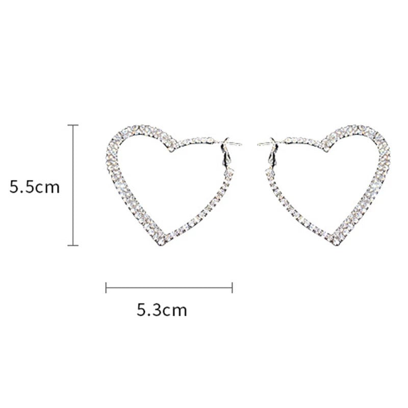Icy Heart Earrings