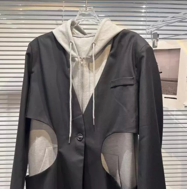 He/She Hoodie Blazer