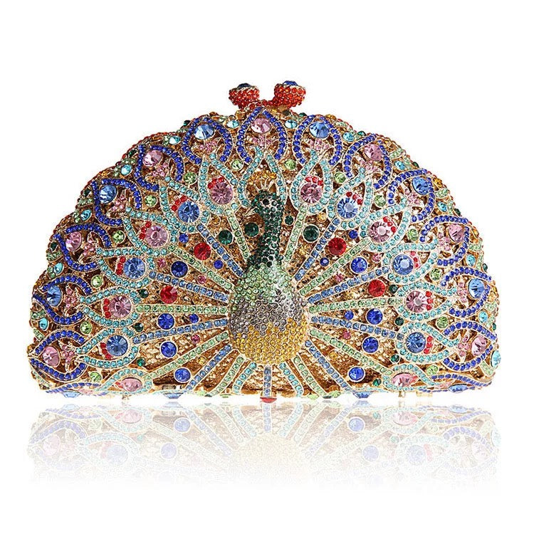 Here Little Peacock Clutch