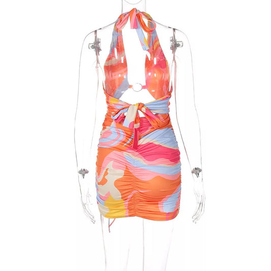 Groovey Behavior halter dress