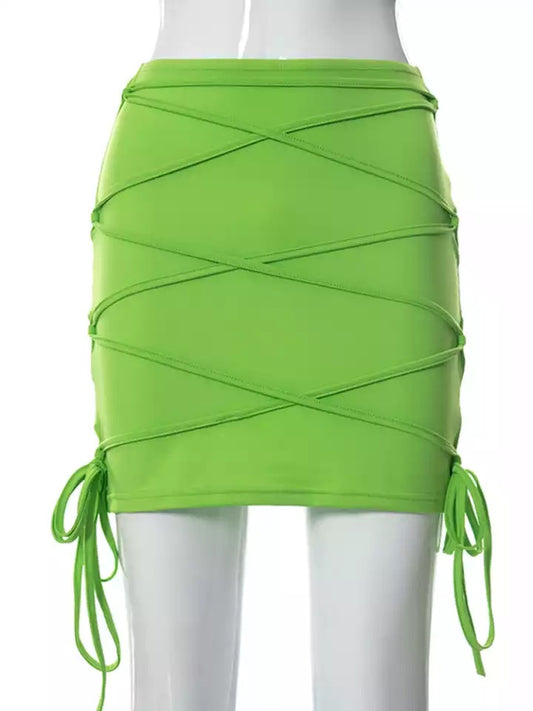 Seeing Green Mini Skirt