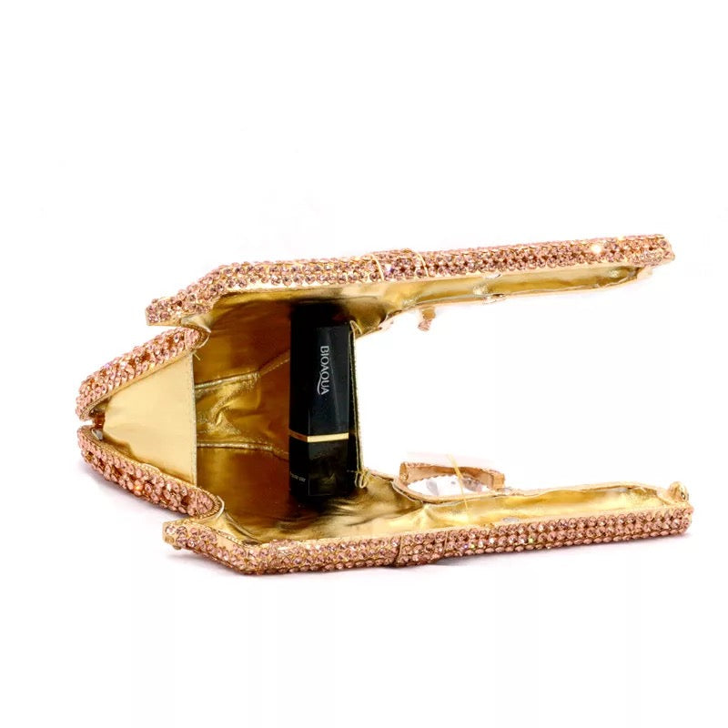 "Stay Strapped" Iced Out Gun Crossbody