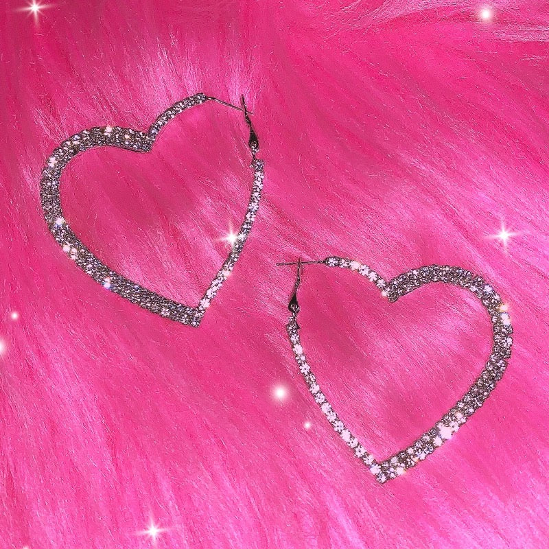 Icy Heart Earrings
