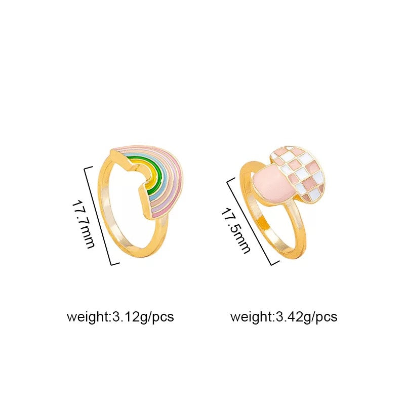 Love & Peace Ring Set