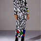 Geometric Hottie Bodycon Dress