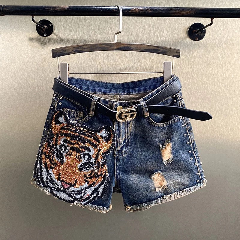 Big T Denim Shorts